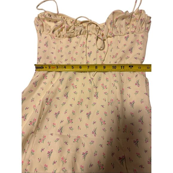 House of CB size M Carina Lemon floral bustier midi dress - EUC - Picture 4 of 10